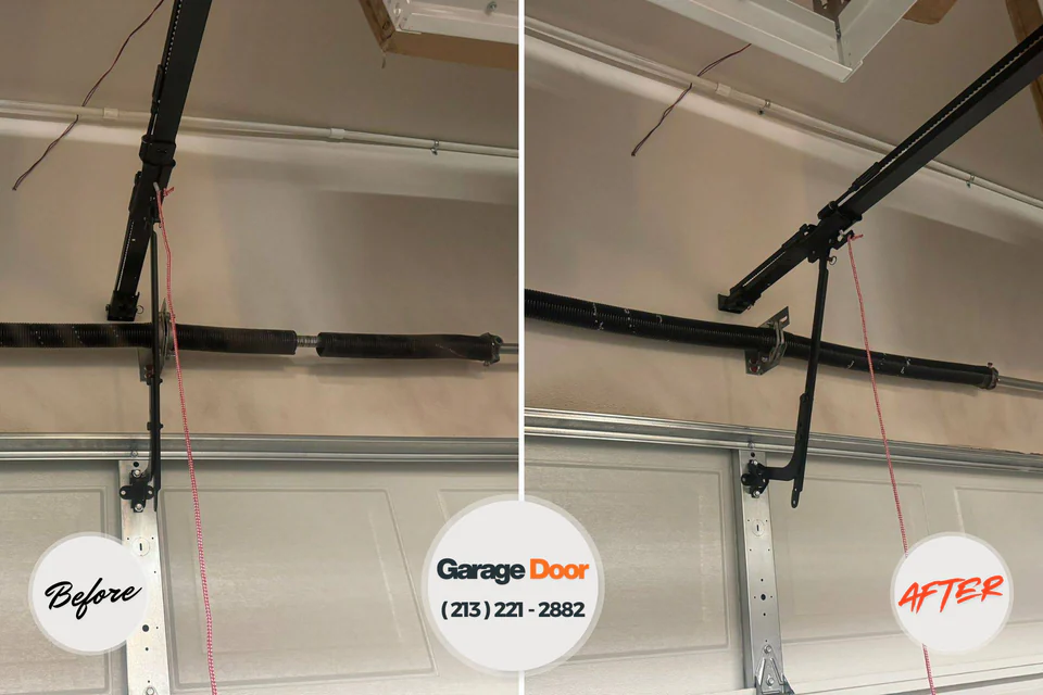 Before and after: garage door repair Tombstone, AZ